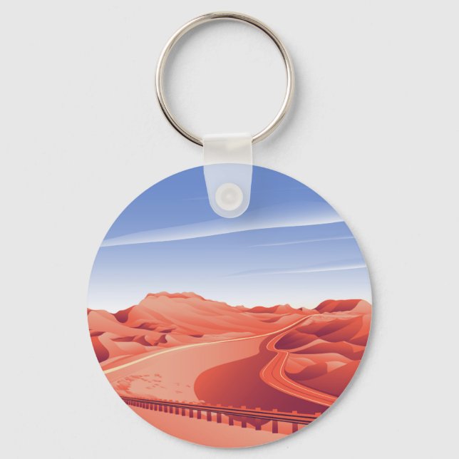 Desert hill road keychain (Front)