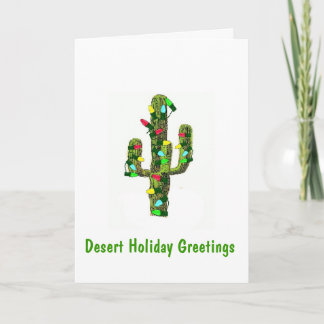 Desert Holiday Greetings Card