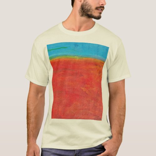 Desert Horizon Beach Sky Sand Abstract T_Shirt
