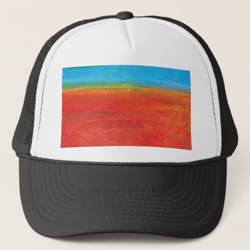 Desert Horizon Beach Sky Sand Abstract Trucker Hat