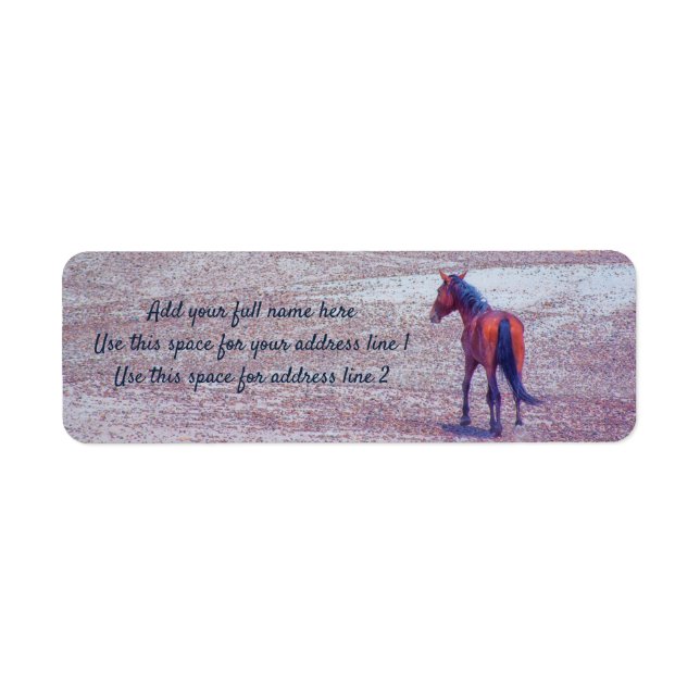 Desert Horse P8640 Label (Front)