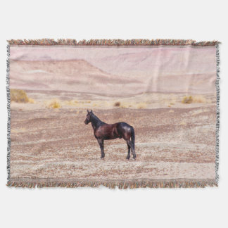 Desert Horse P8664 Throw Blanket