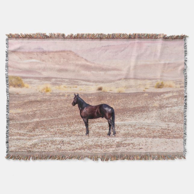 Desert Horse P8664 Throw Blanket (Front)