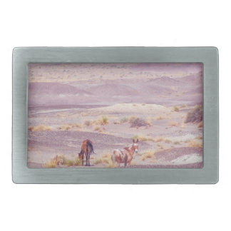 Desert Horses P8639 Belt Buckle