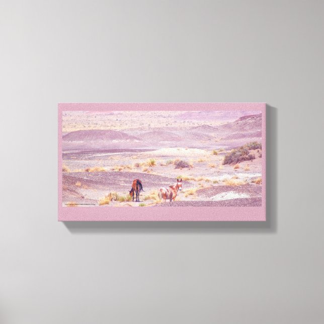 Desert Horses P8639 Canvas Print (Front)