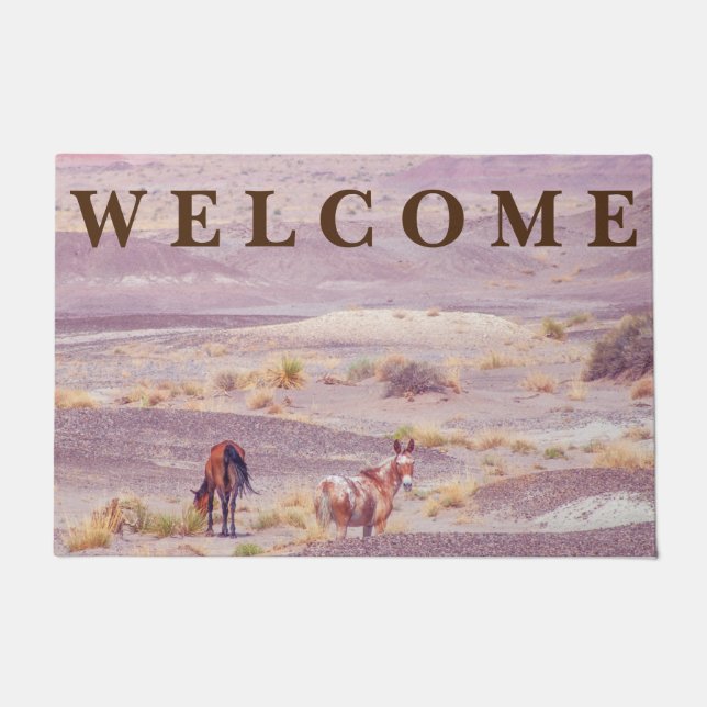 Desert Horses P8639 Doormat (Front)