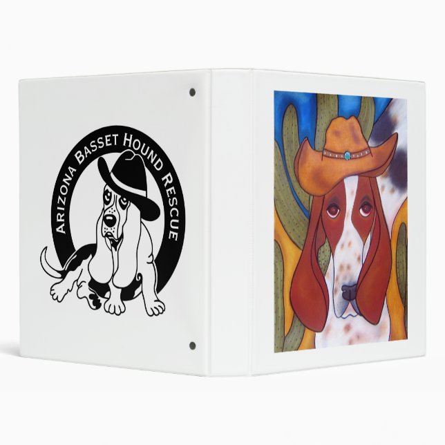 Desert Hound Dog 3 Ring Binder (Background)