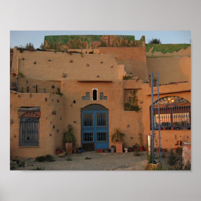 Desert House Photo Poster Paper (Front)