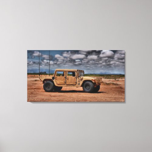 Desert Humvee _ Fine Art Canvas Print