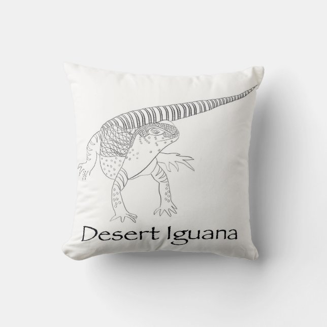 Desert Iguana Pillow (Front)