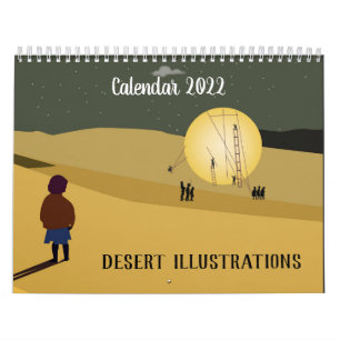 Desert Illustrations Calendar