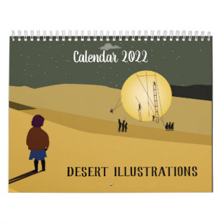 Desert Illustrations Calendar
