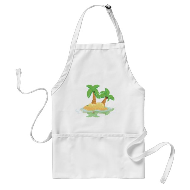 Desert Island Adult Apron (Front)
