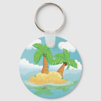 Desert Island Keychain