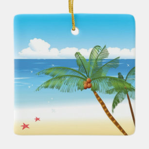 Desert Isle Ceramic Ornament