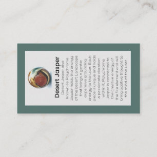 Desert Jasper Crystal Meaning Jewelry Display Business Card