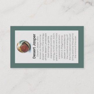 Desert Jasper Crystal Meaning Jewelry Display Business Card