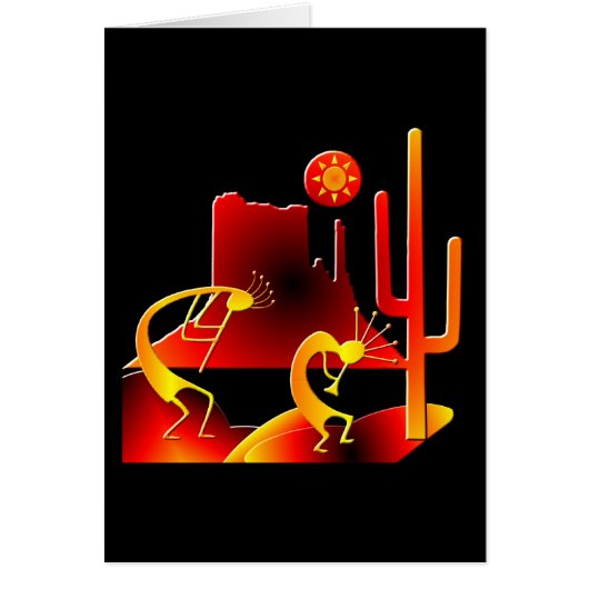 Desert Kokopelli Cards (Front)