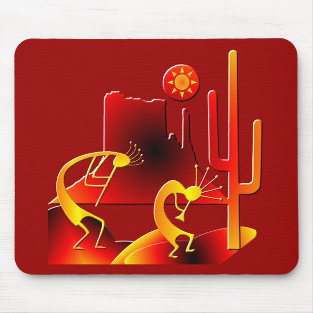Desert Kokopelli Mouse Pad (Front)