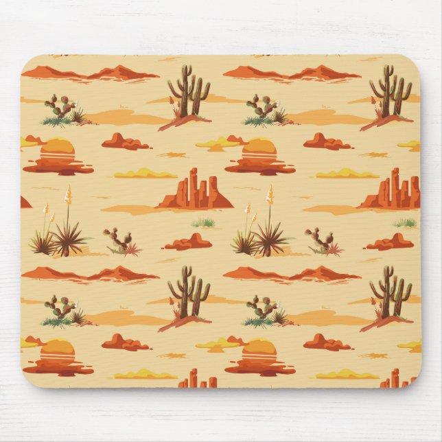 Desert Landscape Arizona Pattern Mouse Pad (Front)