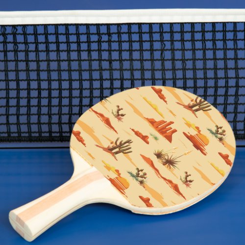 Desert Landscape Arizona Pattern Ping Pong Paddle