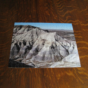 Desert Landscape Blue Mesa Badlands Photo Jigsaw Puzzle by RocklawnArts at Zazzle