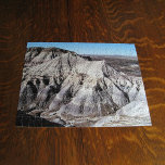 Desert Landscape Blue Mesa Badlands Photo Jigsaw Puzzle<br><div class="desc">The tall desert mountains of the Blue Mesa badlands in Petrified Forest National Park near Holbrook, Arizona feature layers of multi-colored rock. The mountains have many crevices and crags filled with shadows showcasing the texture of the rock formations. A clear blue sky contrasts the desert landscape. To see the original...</div>