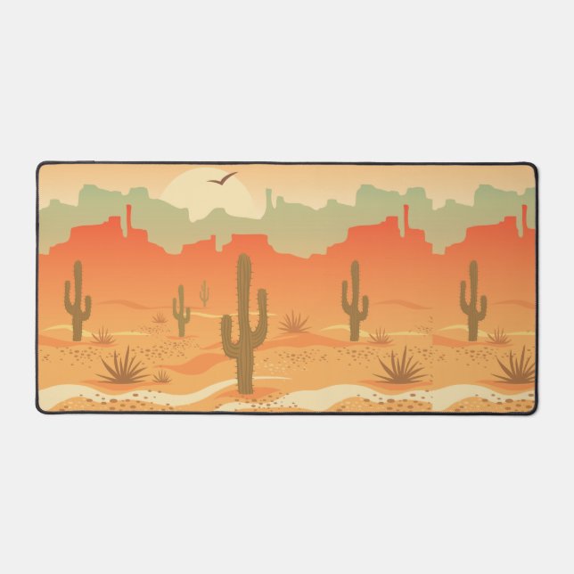 Desert Landscape Design Desk Mat (Front)