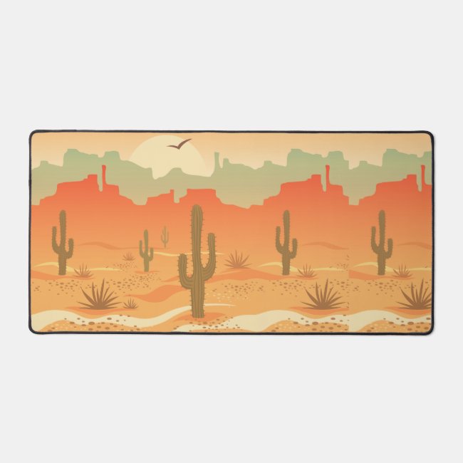 Desert Landscape Design Desk Mat