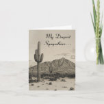 [ Thumbnail: Desert Landscape, Funeral Sympathy Card ]