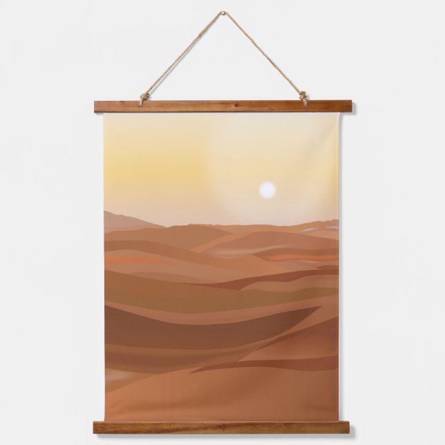 Desert Landscape Hanging Tapestry (Front)