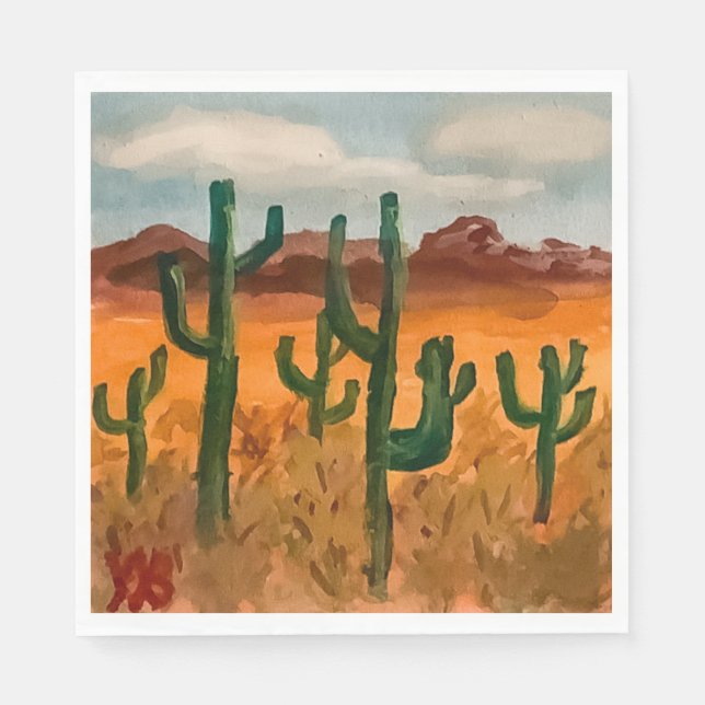 Desert Landscape Napkins (Front)