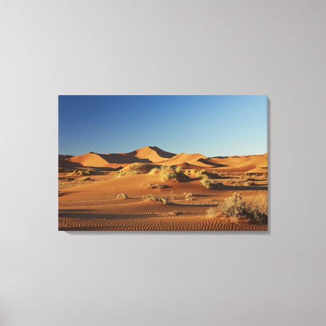 desert Landscape of Namib at Sossusvlei, Canvas Print (Front)