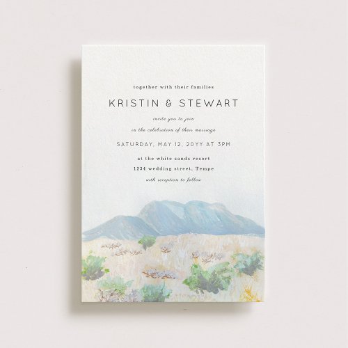 Desert Landscape Wedding Invitation