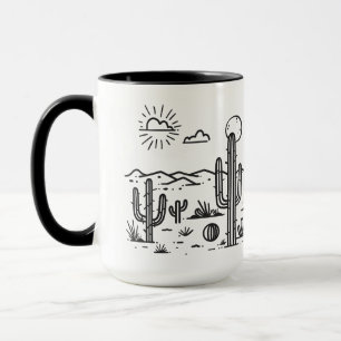 Desert Landscape with Cacti nature Mug