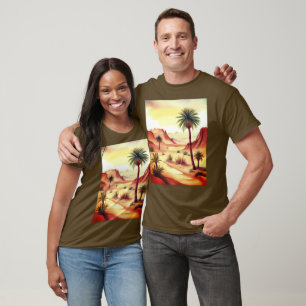 Desert Landscape with Date Palms T-Shirt