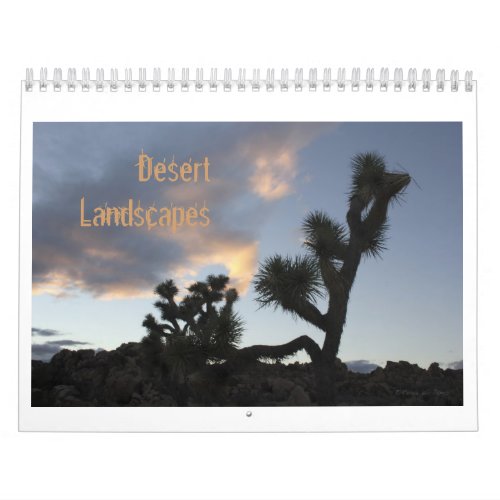 Desert Landscapes Calendar