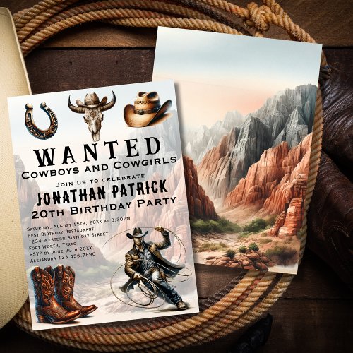 Desert Lasso Western Cowboy Hat Birthday Party
