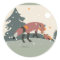 Desert Life fox sticker for packages