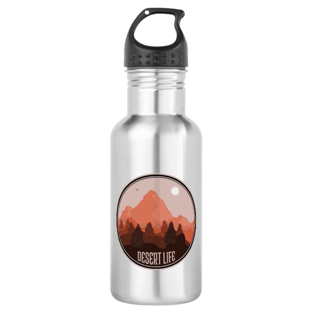 Desert Life Stainless Steel Water Bottle (Front)
