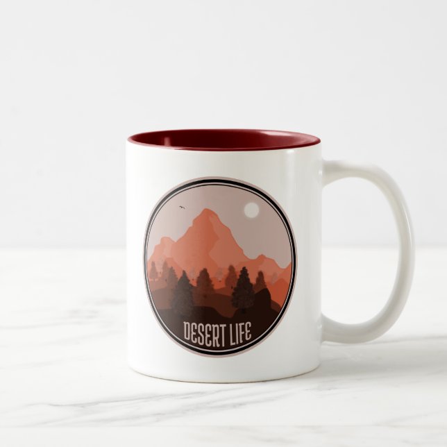 Desert Life Two-Tone Coffee Mug (Right)
