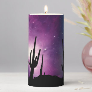 DESERT LIGHTS ASTRONOMY NEBULA PILLAR CANDLE
