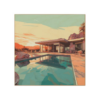 DESERT LIVING #3 WOOD WALL ART
