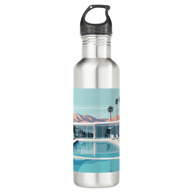 DESERT LIVING #4 STAINLESS STEEL WATER BOTTLE (Front)
