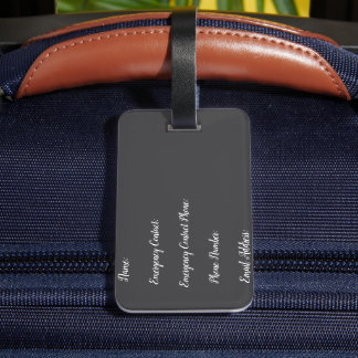 desert luggage tag
