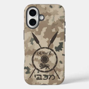 Desert Maccabee Shield And Spears iPhone 16 Case