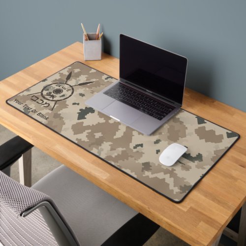 Desert Maccabee Shield And Spears Desk Mat