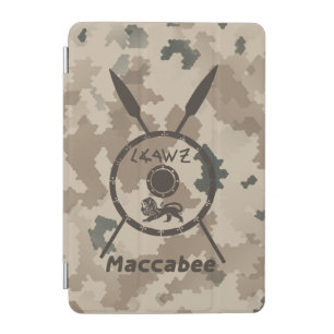 Desert Maccabee Shield And Spears iPad Mini Cover