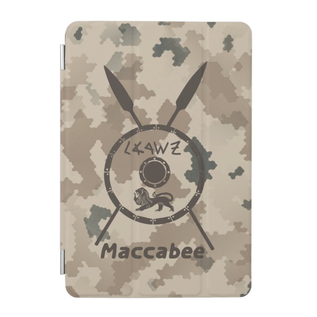Desert Maccabee Shield And Spears iPad Mini Cover (Front)