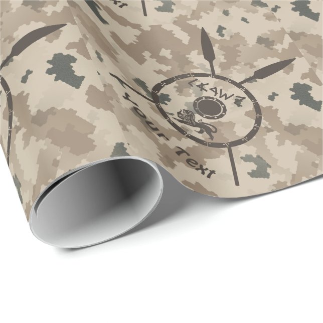 Desert Maccabee Shield And Spears Wrapping Paper (Roll Corner)